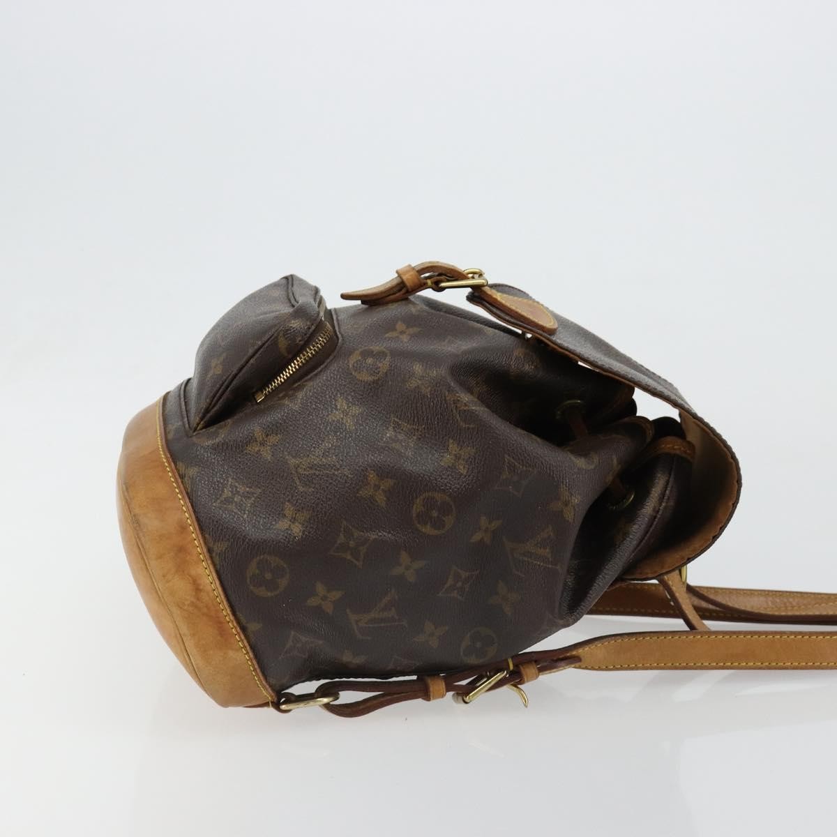 Louis Vuitton Vintage Montsouris Monogram Canvas Brown Canvas Backpack Bag (Pre-Owned)