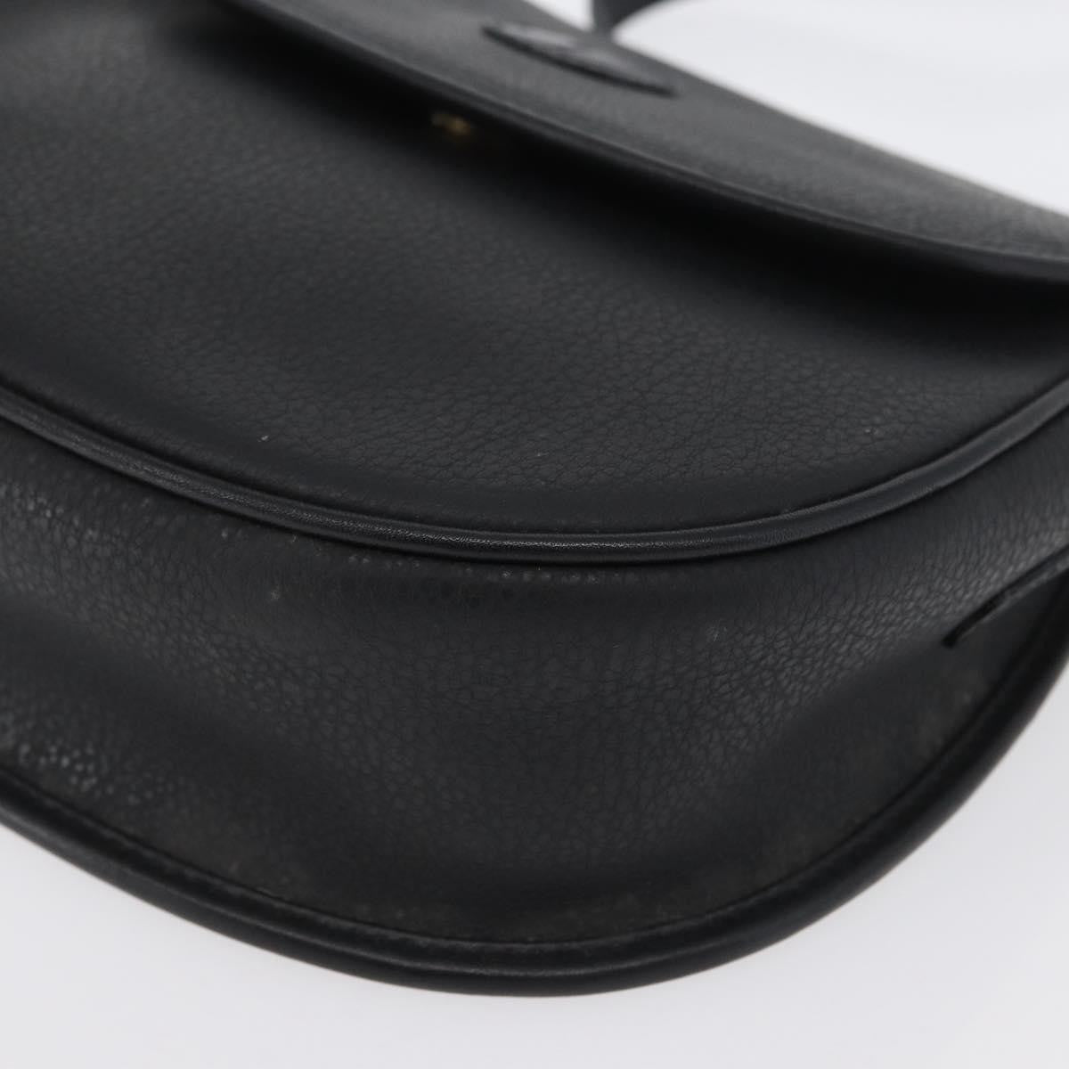 Gucci Vintage Leather Black Leather Shoulder Bag Bag (Pre-Owned)