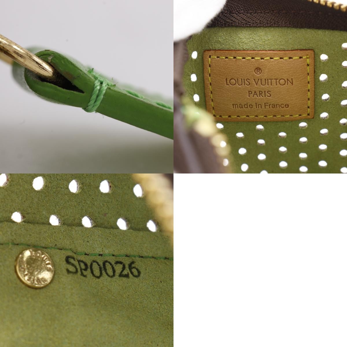 Louis Vuitton Pochette Plate Perforated Monogram Canvas Brown Canvas Clutche & Pouche Bag (Pre-Owned)
