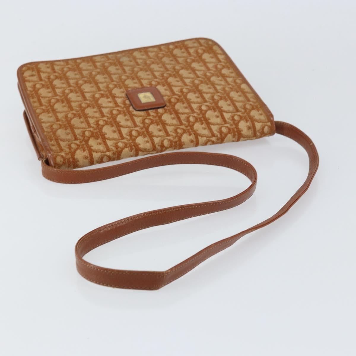 Christian Dior Vintage Trotter Canvas Brown Canvas Shoulder Bag Bag (Pre-Owned)