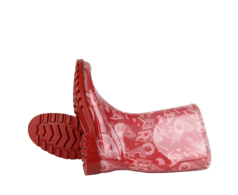 Salvatore Ferragamo Women's Farabel Red Rubber Rain Boots