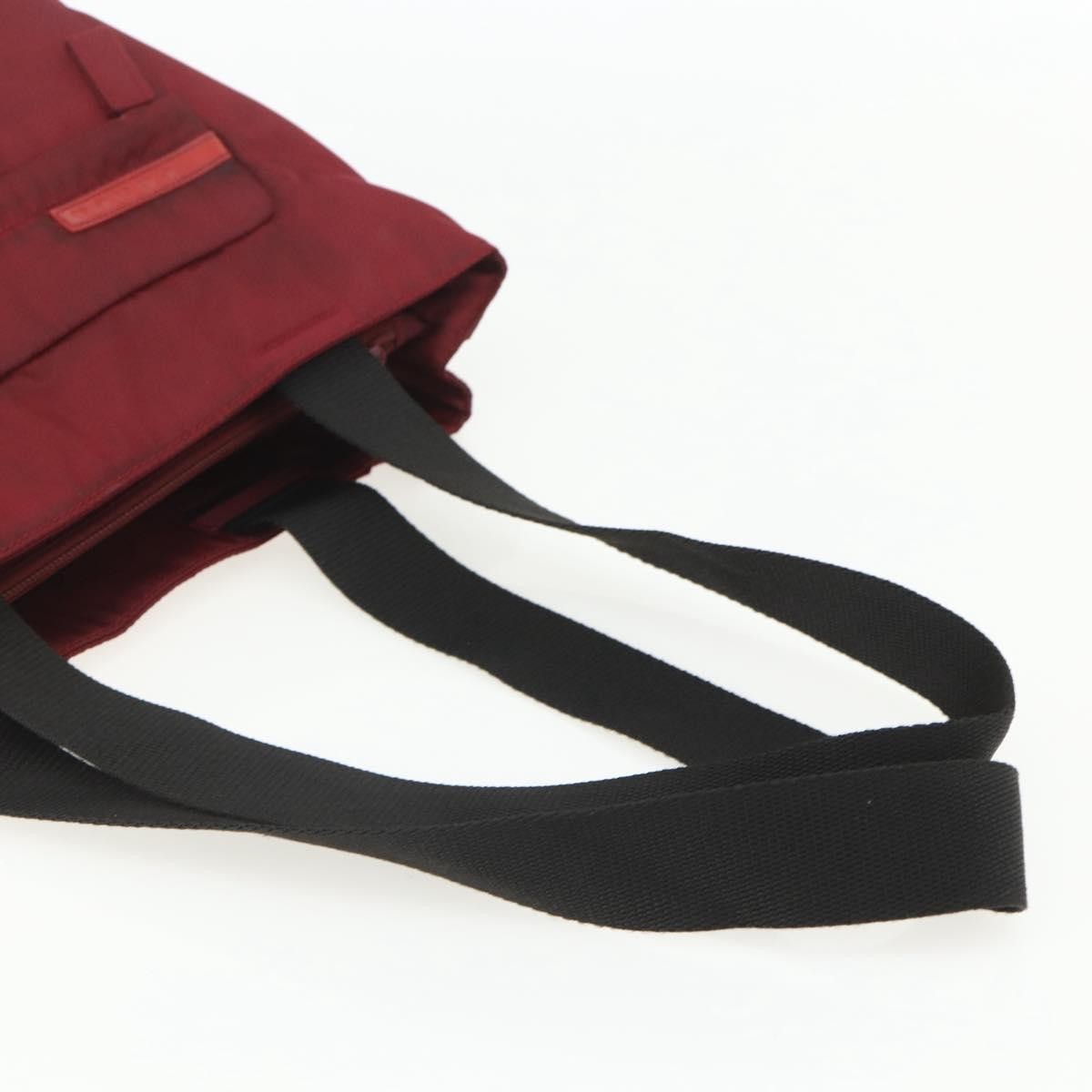 Prada Sport Nylon Red Nylon Tote Bag Bag (Pre-Owned)