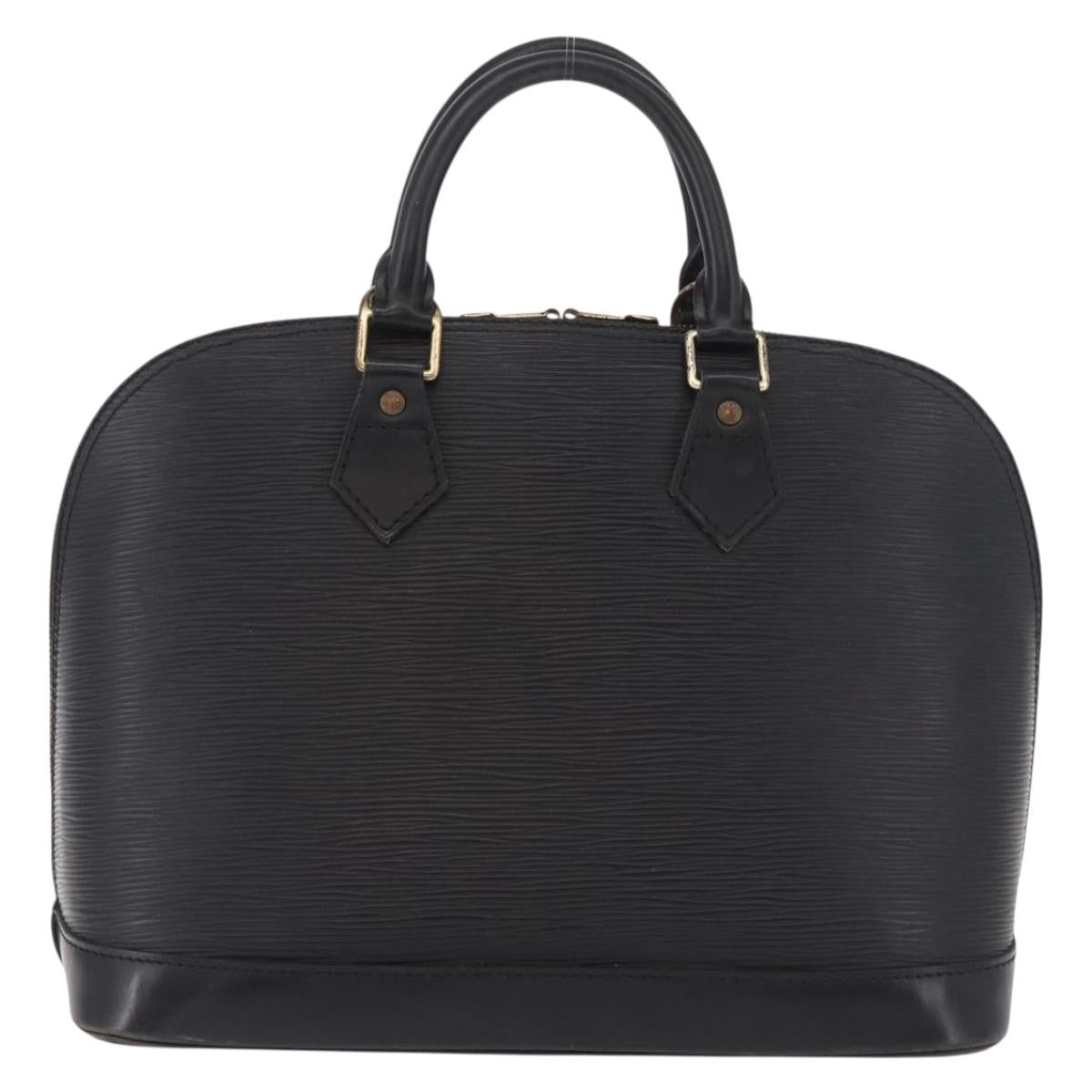 Louis Vuitton Alma Epi Leather Black Leather Handbag (Pre-Owned)