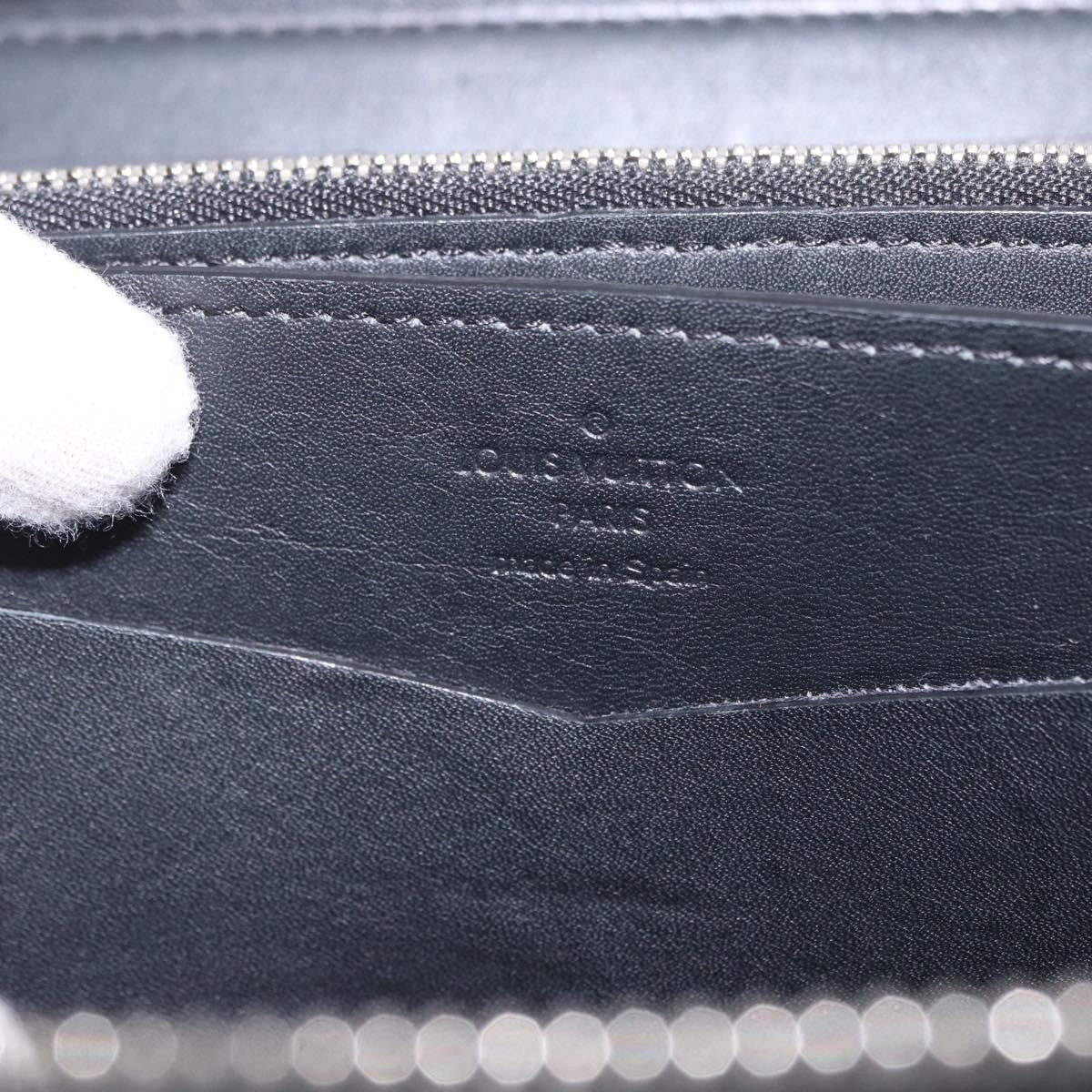 Louis Vuitton Zippy Xl Damier Leather Black Canvas Wallets Accessory (Pre-Owned)