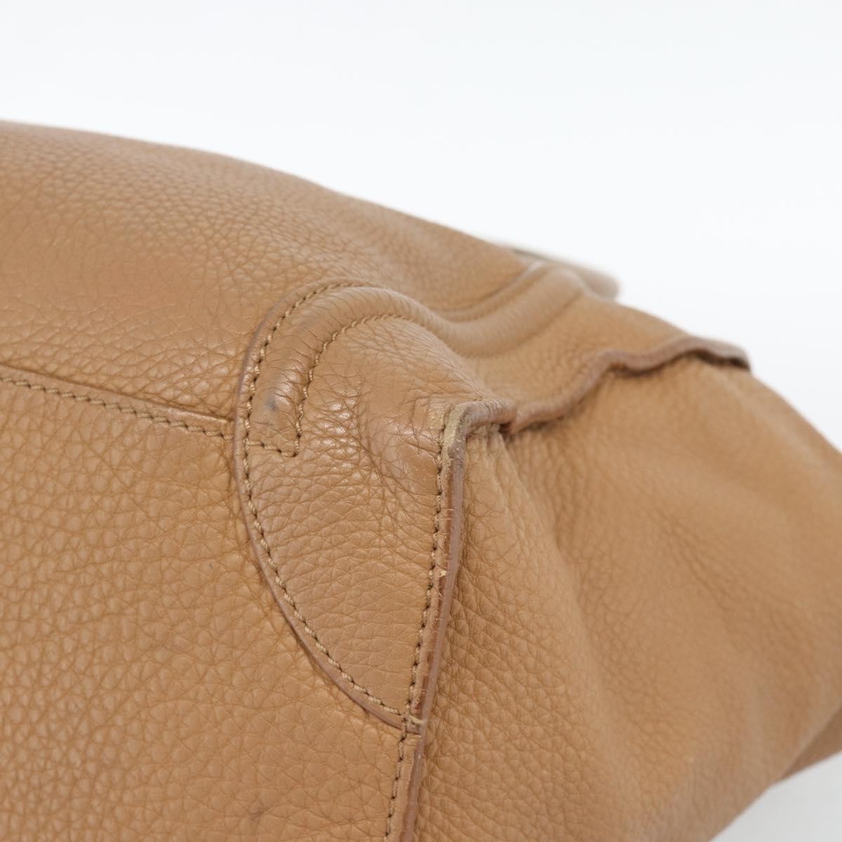 Celine Luggage Grainy Leather Brown Leather Tote Bag Bag (Pre-Owned)