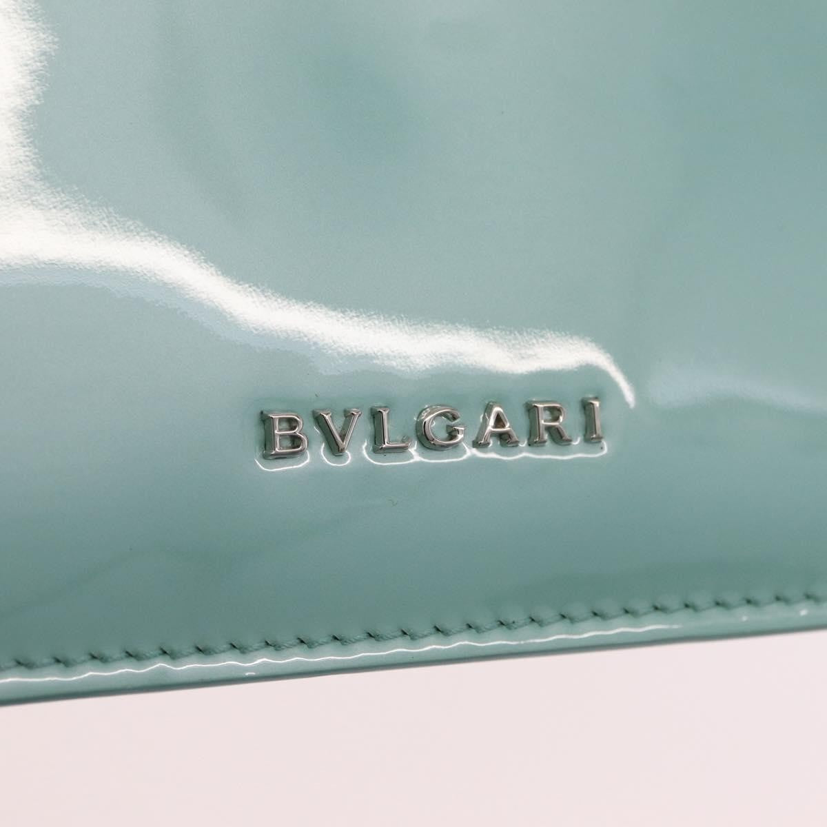 Bvlgari Serpenti Forever Top Handle Patent Green Patent_Leather Handbag (Pre-Owned)