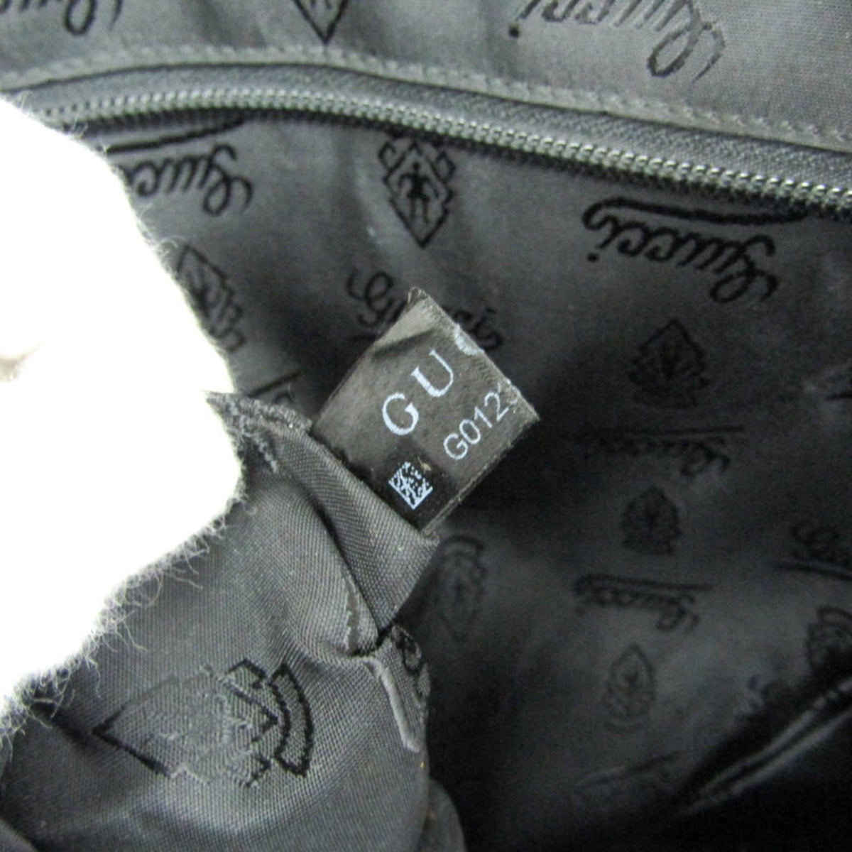Gucci Convertible Guccissima Leather Black Leather Briefcase Bag (Pre-Owned)