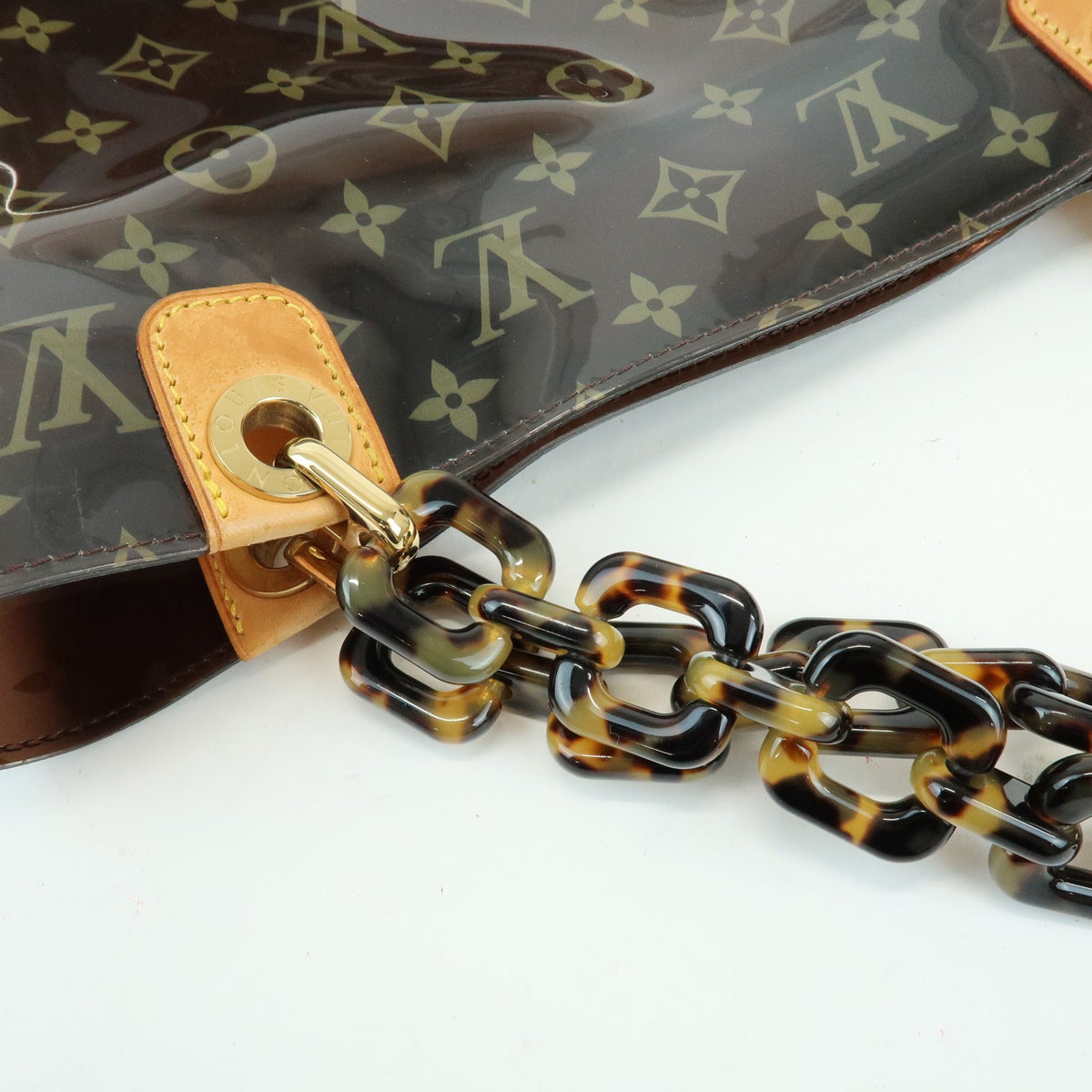 Louis Vuitton Sac Ambre Monogram Vinyl Brown Plastic Handbag (Pre-Owned)