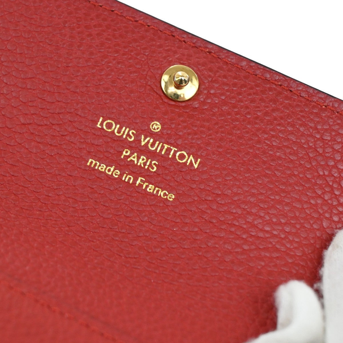 Louis Vuitton Pont Neuf Monogram Empreinte Leather Red Leather Wallets Accessory (Pre-Owned)