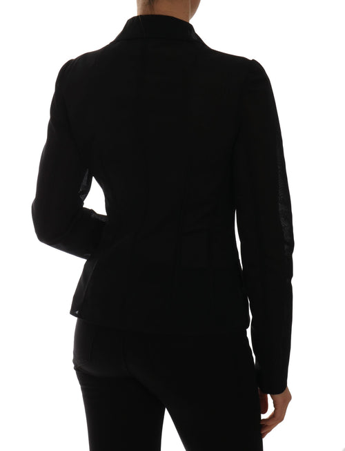 Dolce & Gabbana Semi-Transparent Darkgreen Nylon Women's Blazer