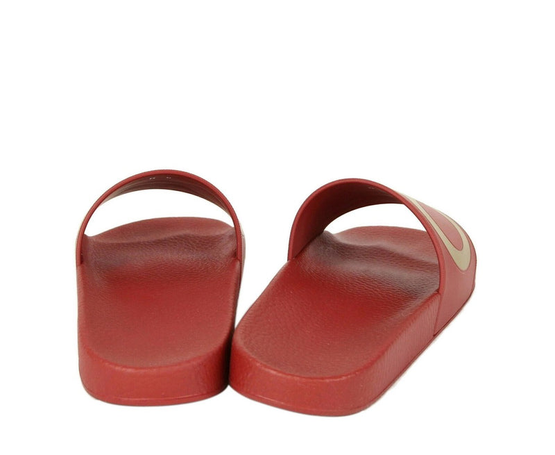 Salvatore Ferragamo Men's Groove Red Rubber Sandal 654658