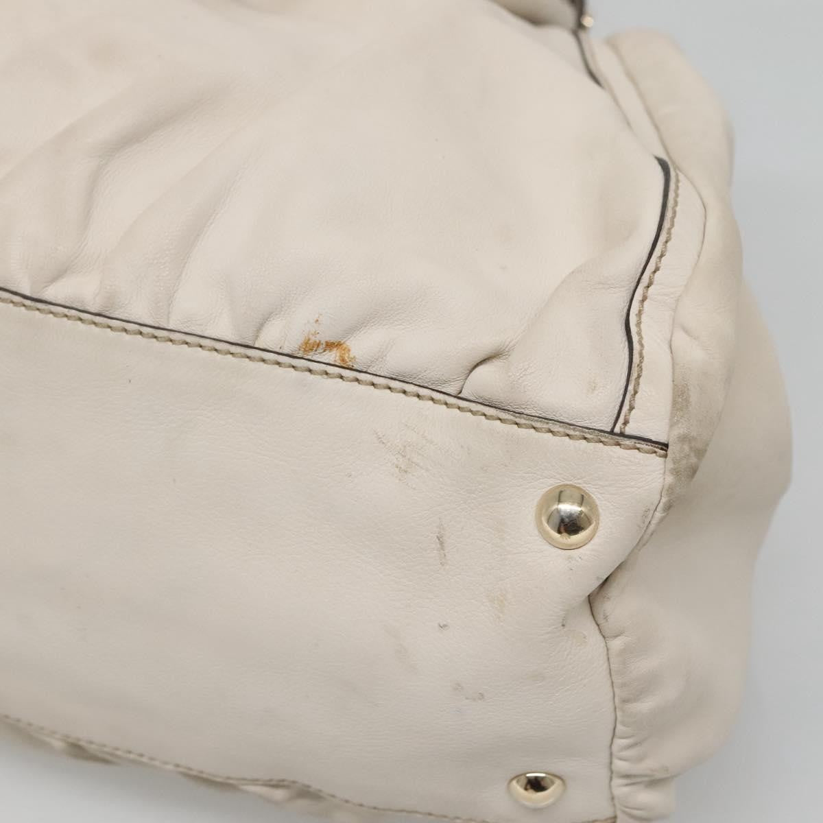 Gucci D-Ring Guccissima Leather Beige Leather Tote Bag Bag (Pre-Owned)