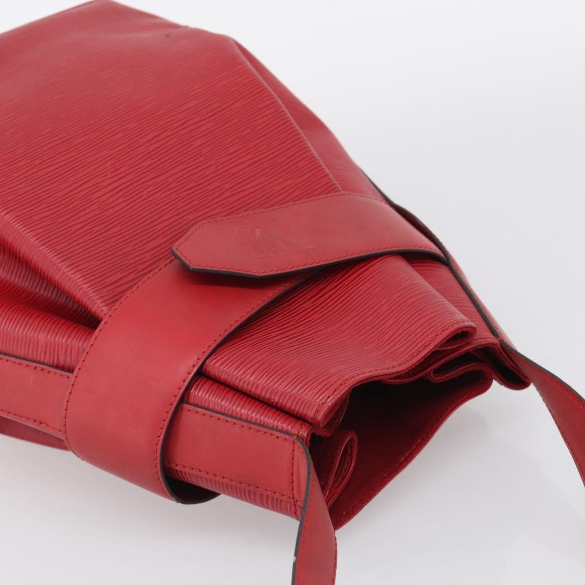 Louis Vuitton Vintage Sac D'epaule Epi Leather Red Leather Handbag (Pre-Owned)