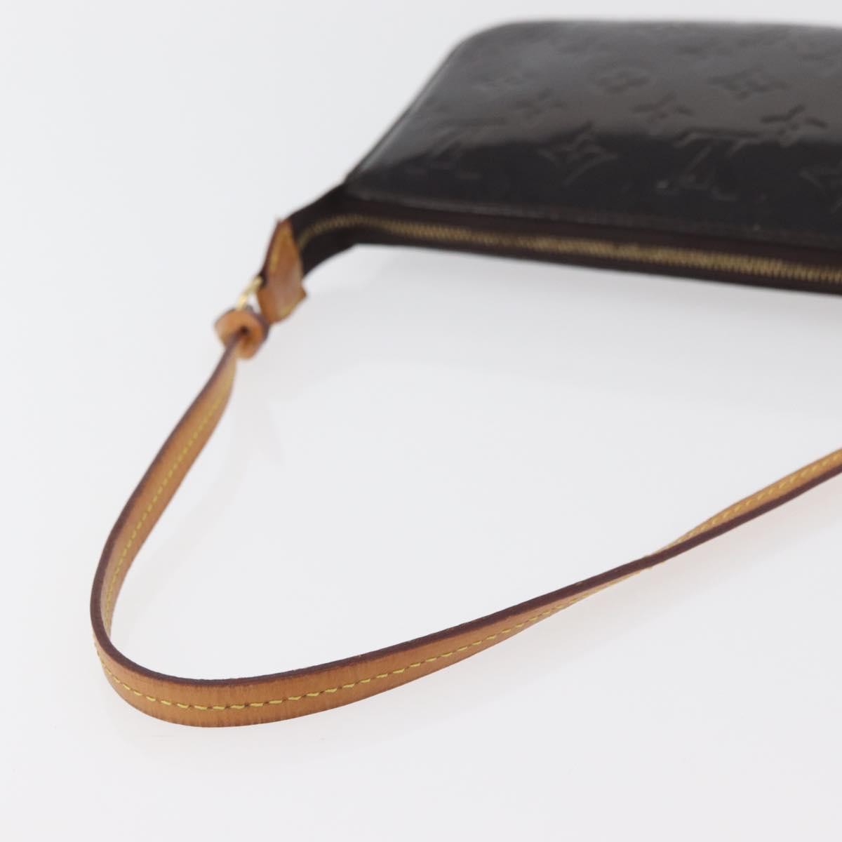 Louis Vuitton Lexington Pochette Monogram Vernis Brown Patent_Leather Clutche & Pouche Bag (Pre-Owned)