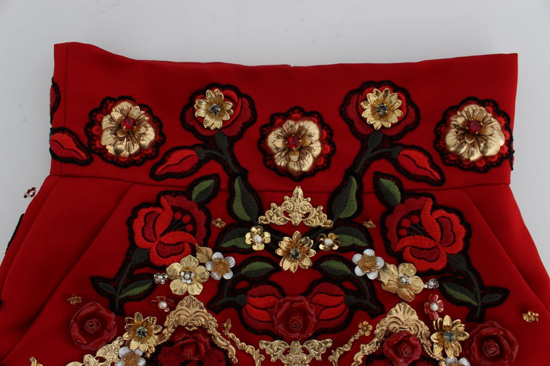 Dolce & Gabbana Enchanted Sicilian Rose Embroidered Mini Women's Shorts