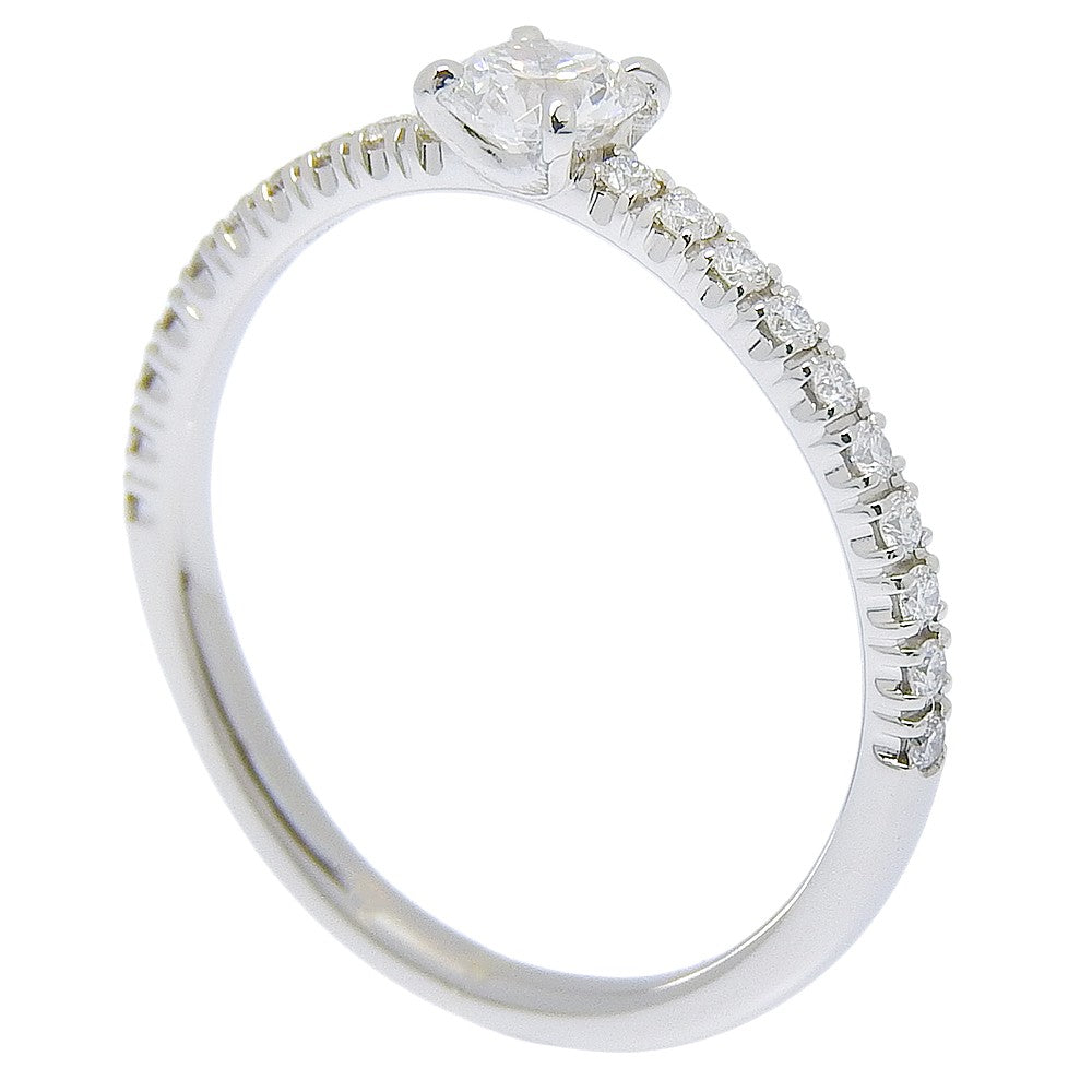 Cartier Etincelle De Cartier Solitaire Platinum With Rbc Diamond And Pave Diamonds G/Vs1 Clear Platinum Ring Jewelry (Pre-Owned)