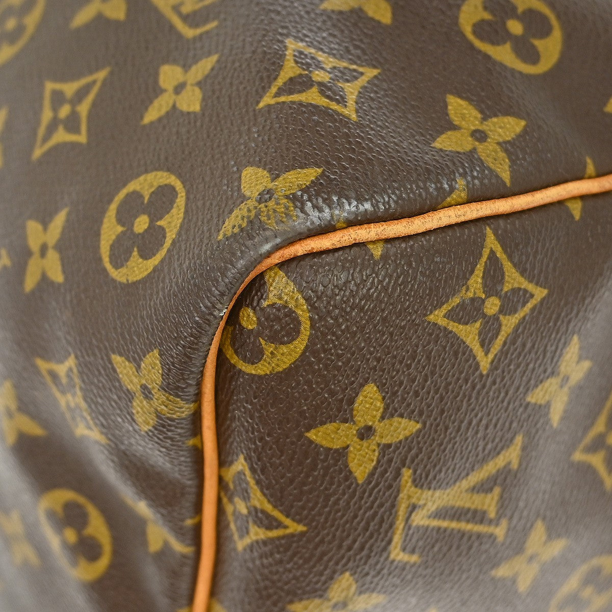 Louis Vuitton Keepall Bandouliere Monogram Canvas Brown Canvas Travel Bag Bag (Pre-Owned)