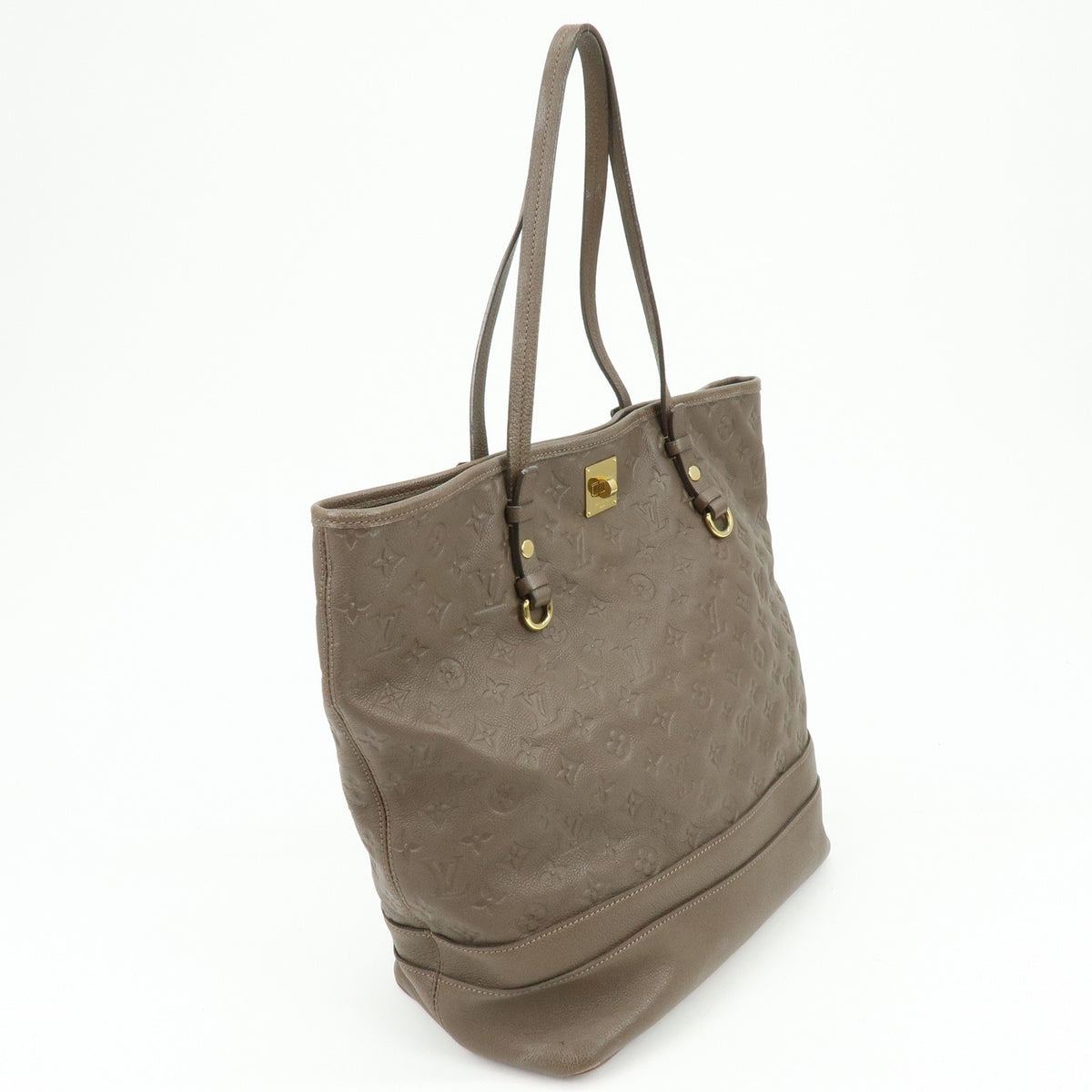 Louis Vuitton Citadine Monogram Empreinte Leather Brown Leather Handbag (Pre-Owned)