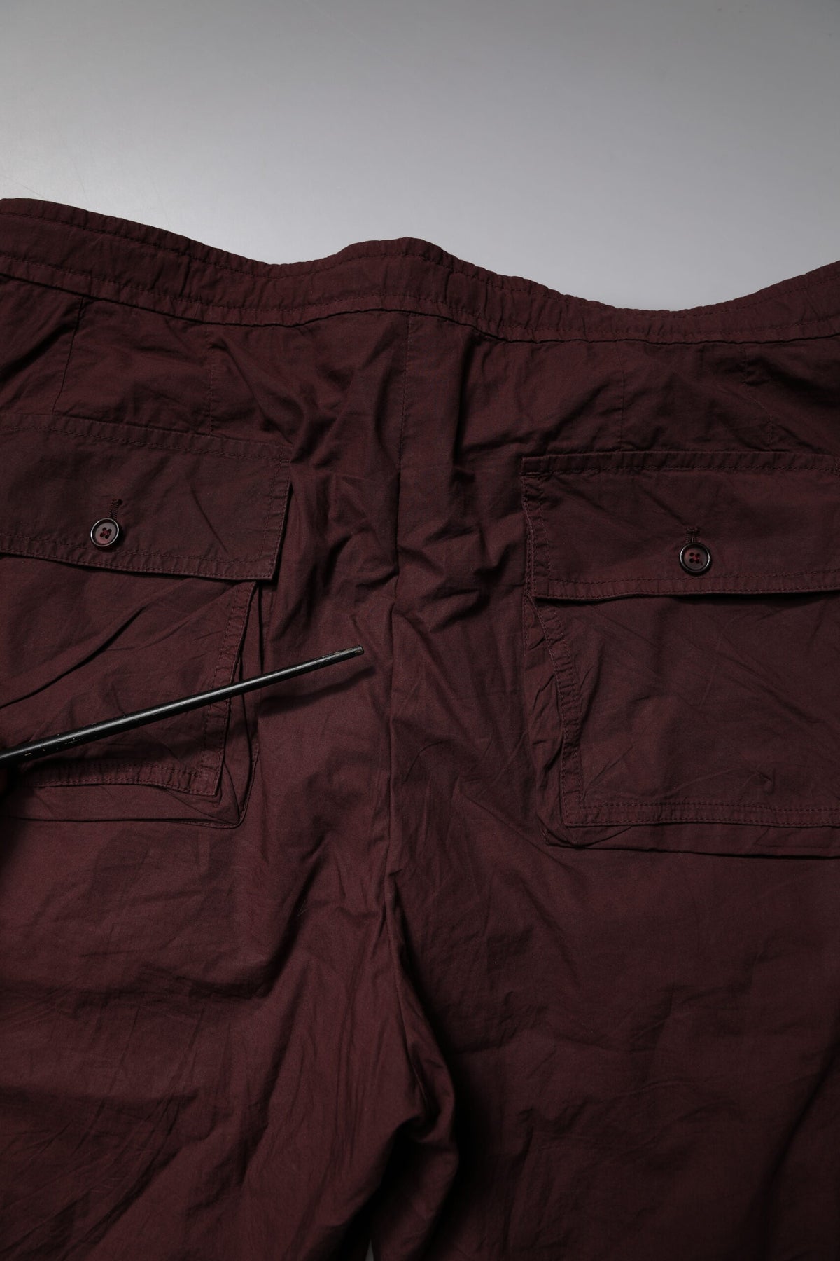 Dolce & Gabbana Maroon Cotton Cargo Jogger SweatMen's Men's Pants (Pre-Owned)