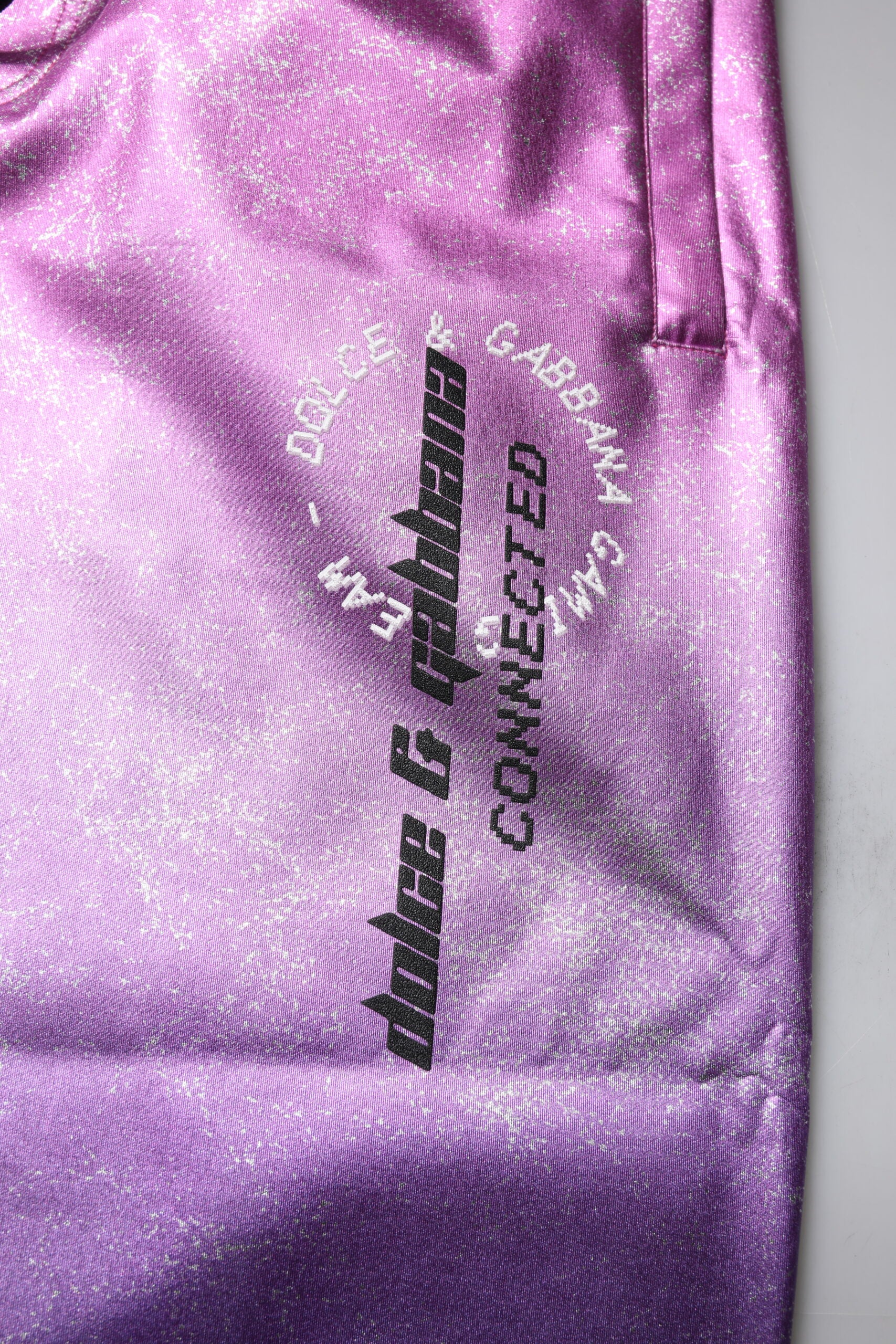 Dolce & Gabbana Pink Purple Two Tone Jogger SweatMen's Men's Pants