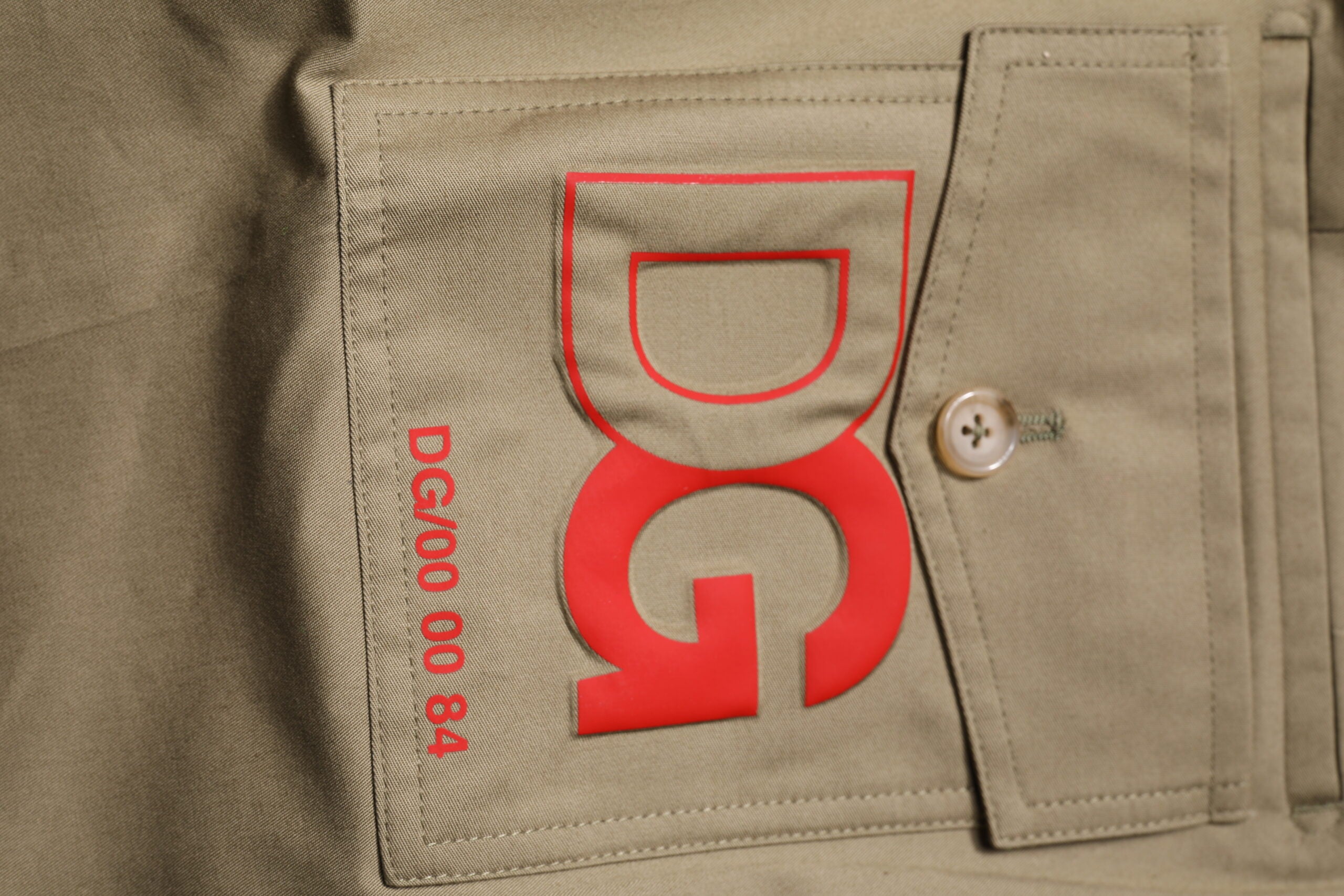 Dolce & Gabbana Dark Khaki Cotton Tapered Men's Pants