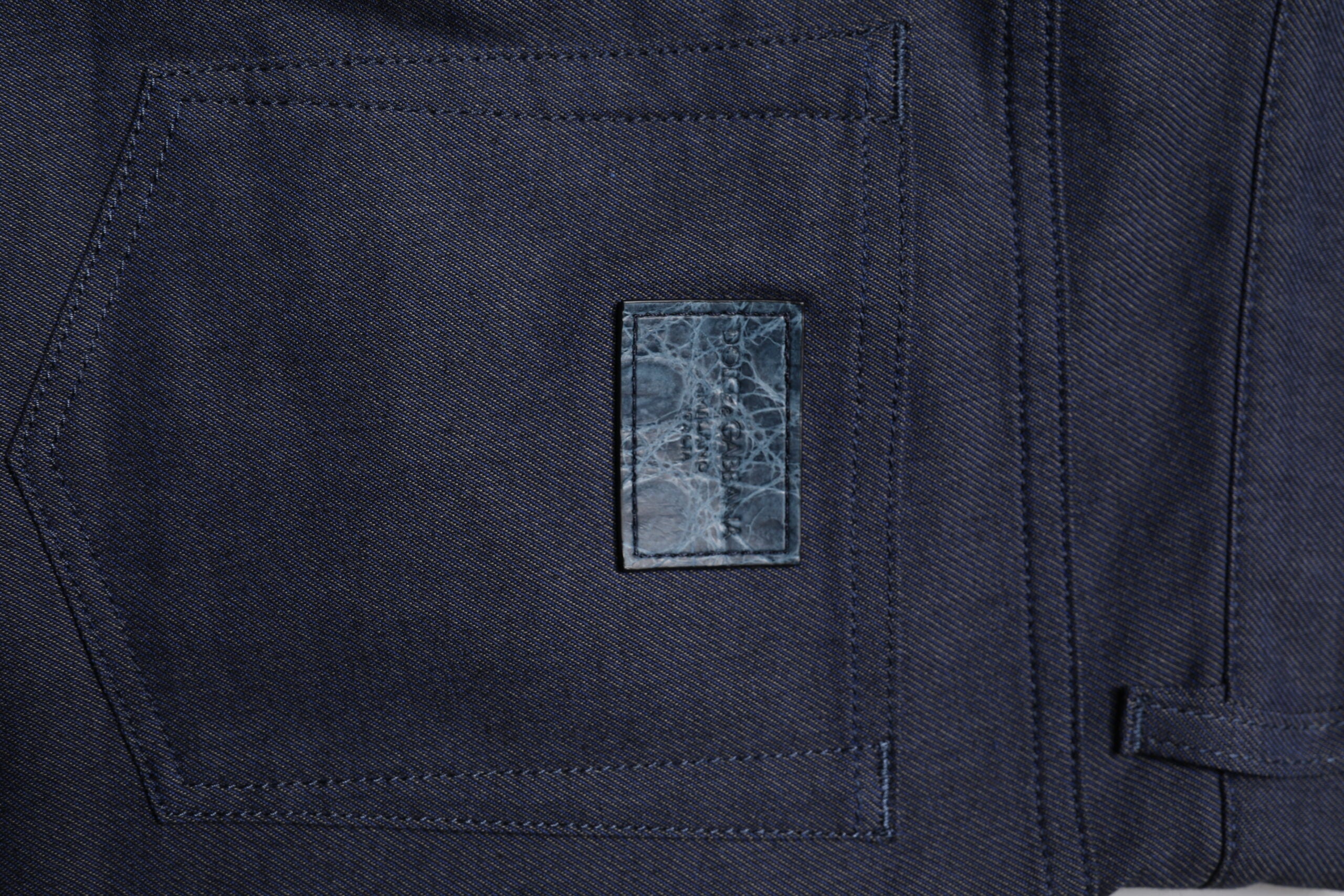 Dolce & Gabbana Dark Blue Cotton Stretch Skinny Denim Men's Jeans