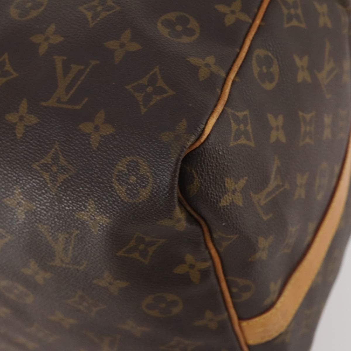 Louis Vuitton Keepall Bandouliere Monogram Canvas Brown Canvas Travel Bag Bag (Pre-Owned)