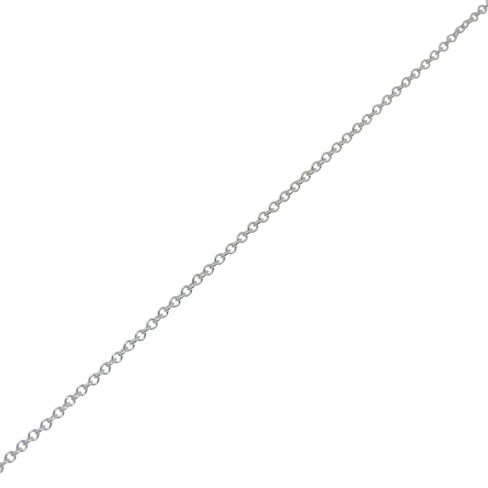 Tiffany & Co. Elsa Peretti Open Heart Pendant Sterling Silver With Pink Sapphire Silver Silver Necklace Jewelry (Pre-Owned)