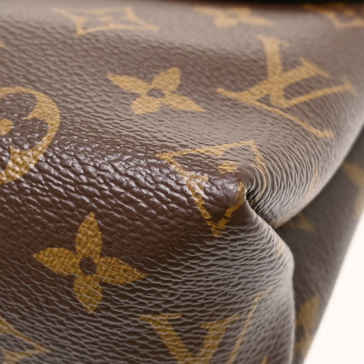 Louis Vuitton Saint Placide Monogram Canvas And Leather Brown Canvas Shoulder Bag Bag (Pre-Owned)