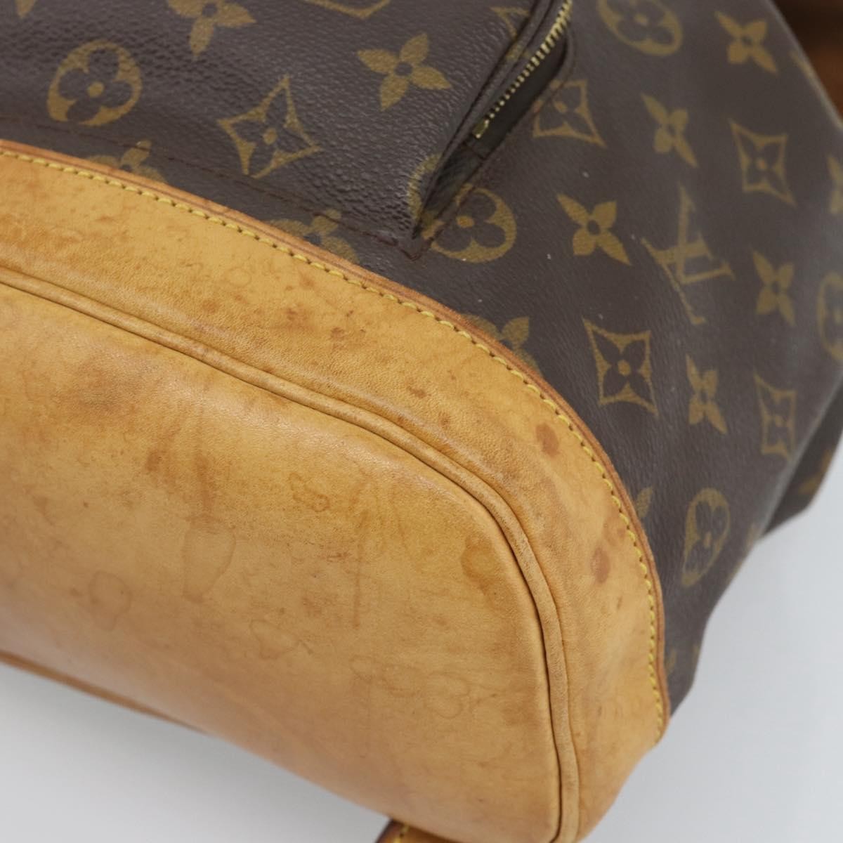 Louis Vuitton Vintage Montsouris Monogram Canvas Brown Canvas Backpack Bag (Pre-Owned)