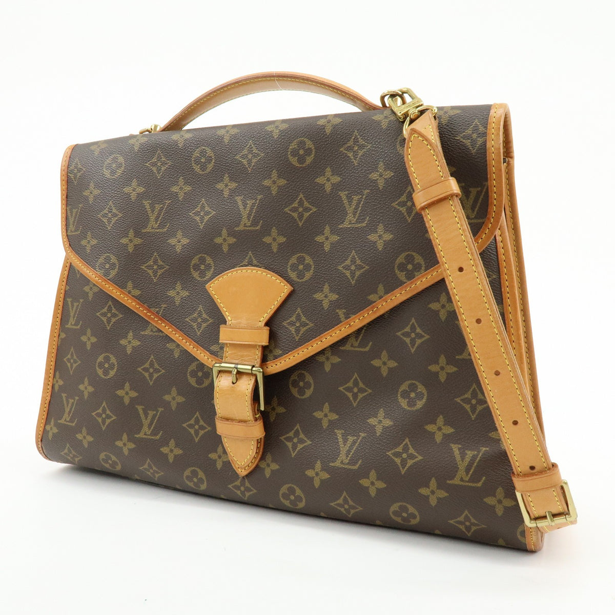 Louis Vuitton Beverly Monogram Canvas Brown Canvas Handbag (Pre-Owned)
