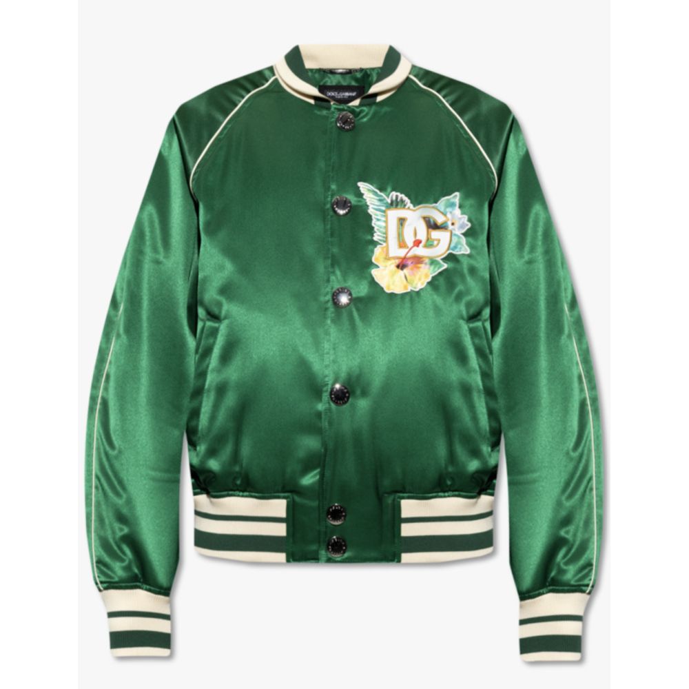 Dolce & Gabbana Green Polyester Men's Jacket
