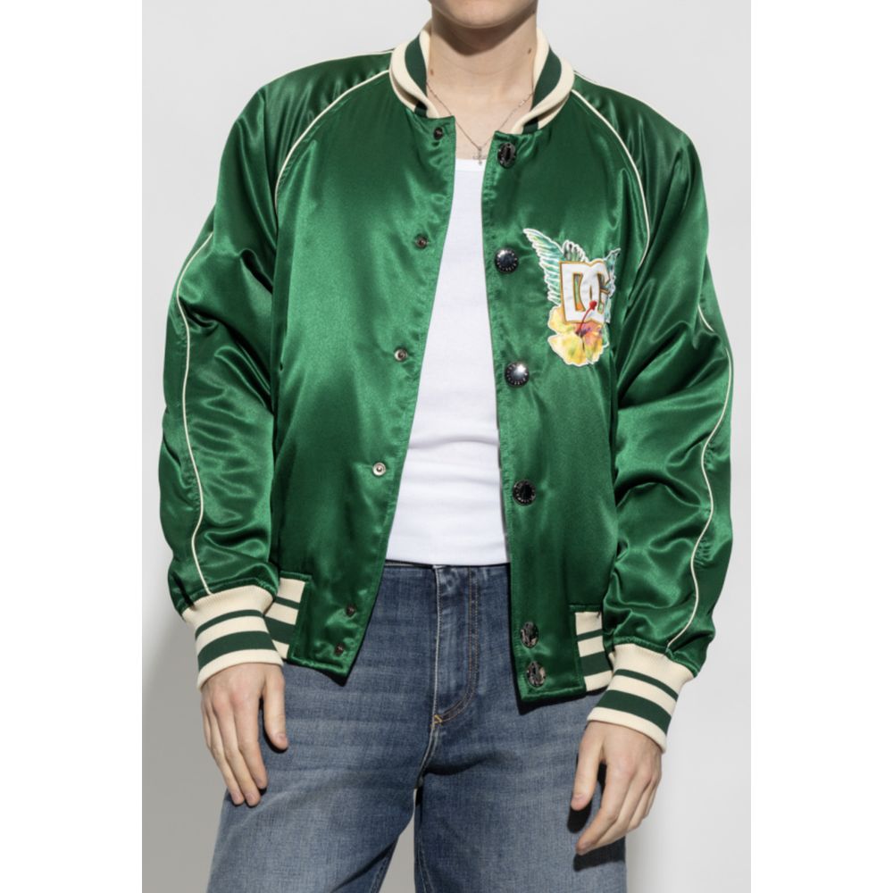 Dolce & Gabbana Green Polyester Men's Jacket