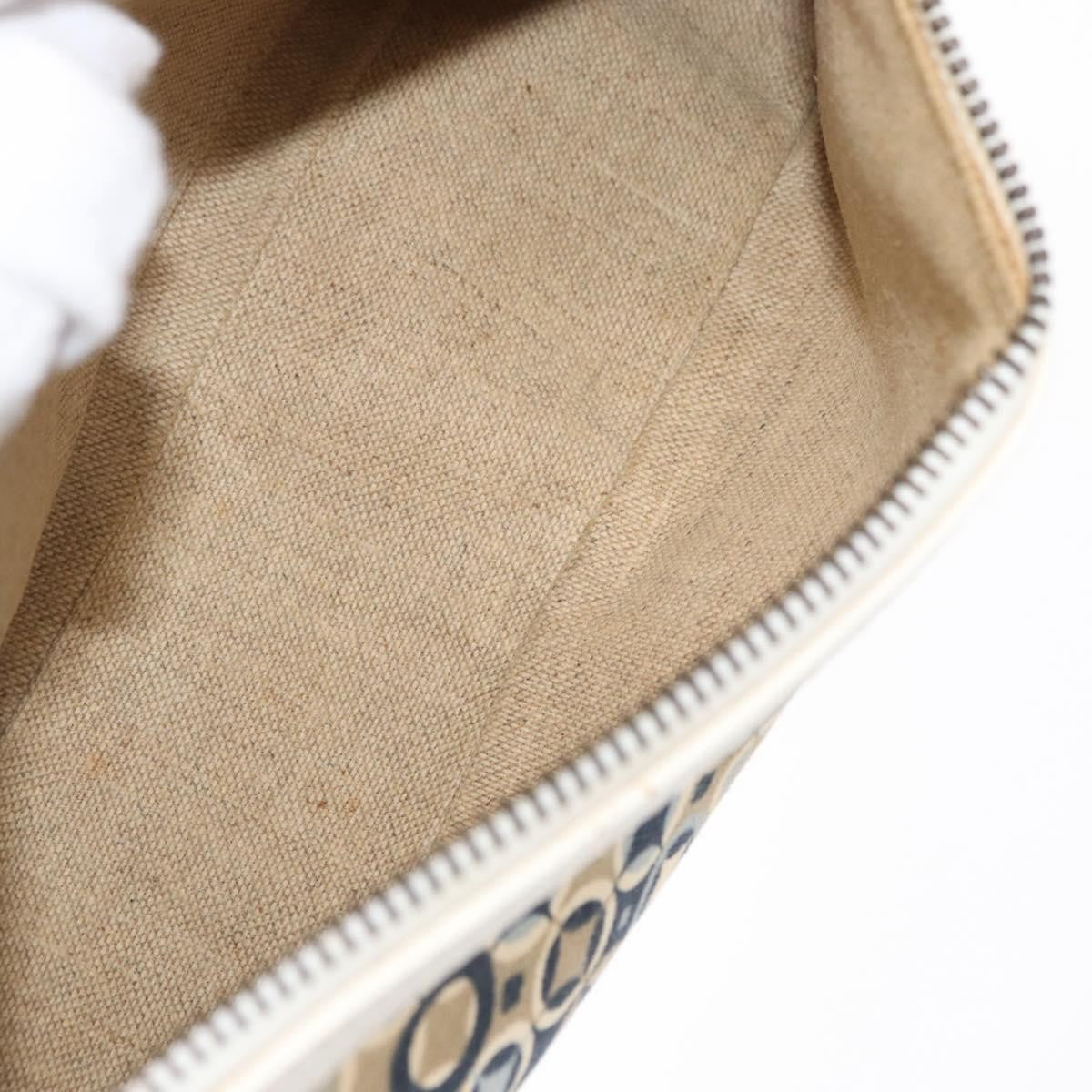 Celine Vintage Pochette Canvas Navy Canvas Clutche & Pouche Bag (Pre-Owned)