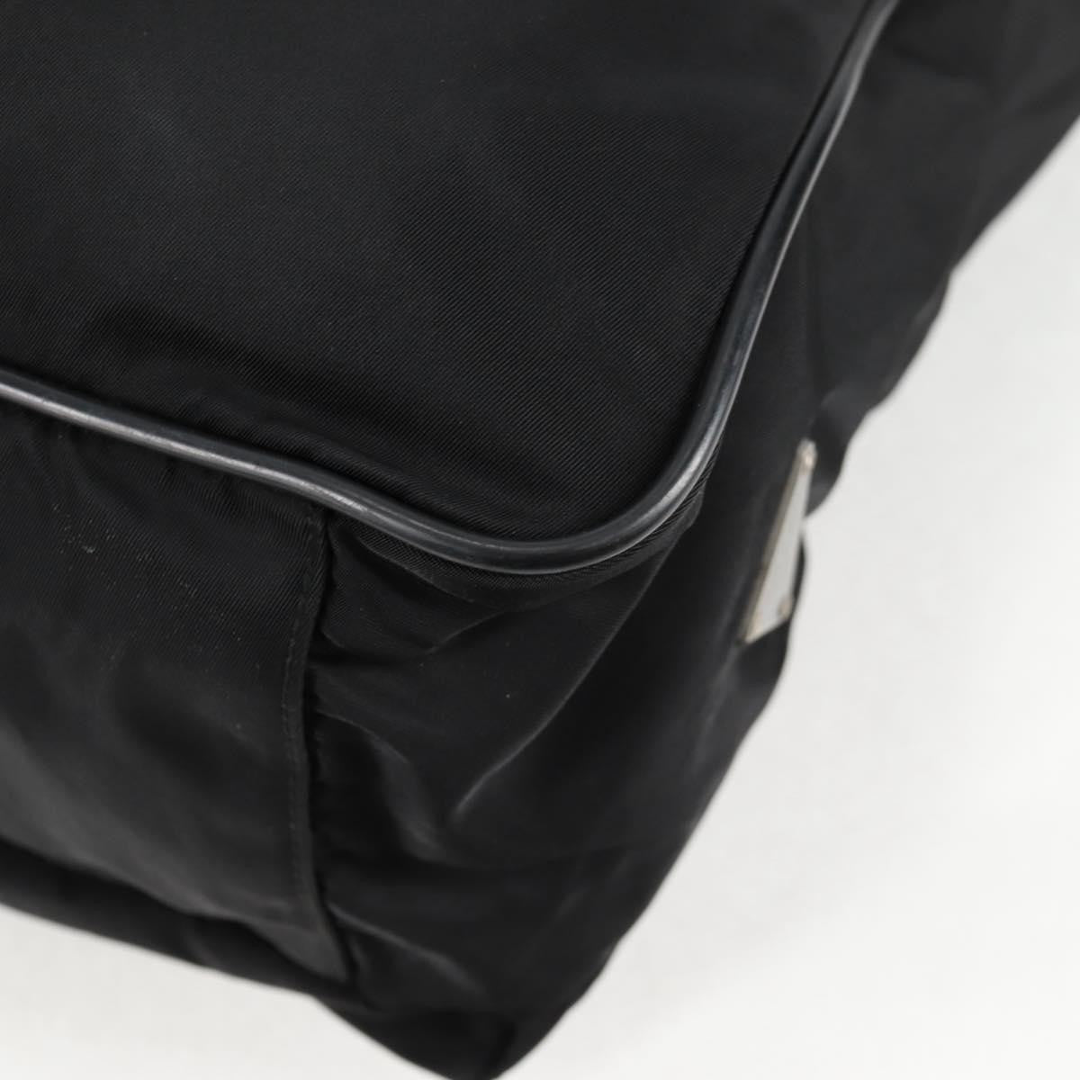 Prada Vintage Tessuto Black Nylon Shoulder Bag Bag (Pre-Owned)