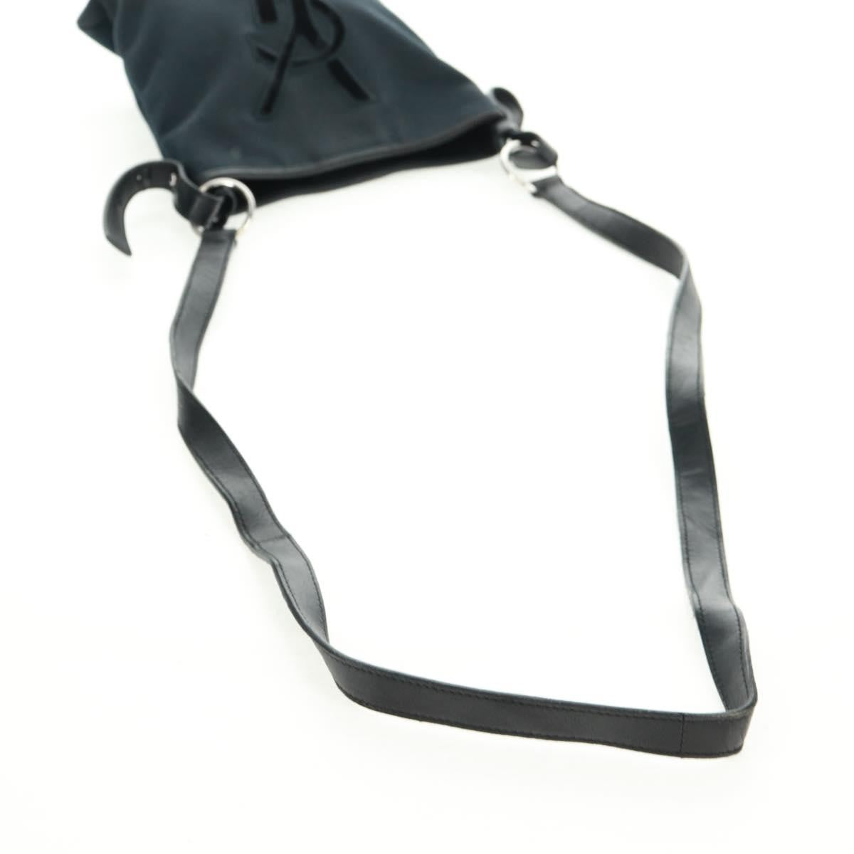 Saint Laurent Vintage Canvas Black Canvas Handbag (Pre-Owned)