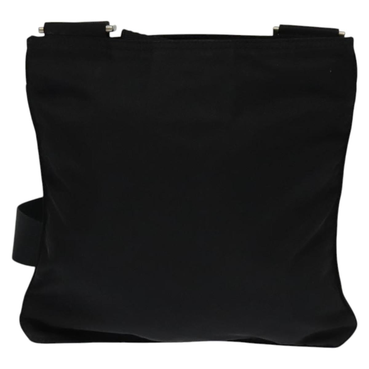 Prada Front Pocket Messenger Tessuto Black Nylon Shoulder Bag Bag (Pre-Owned)