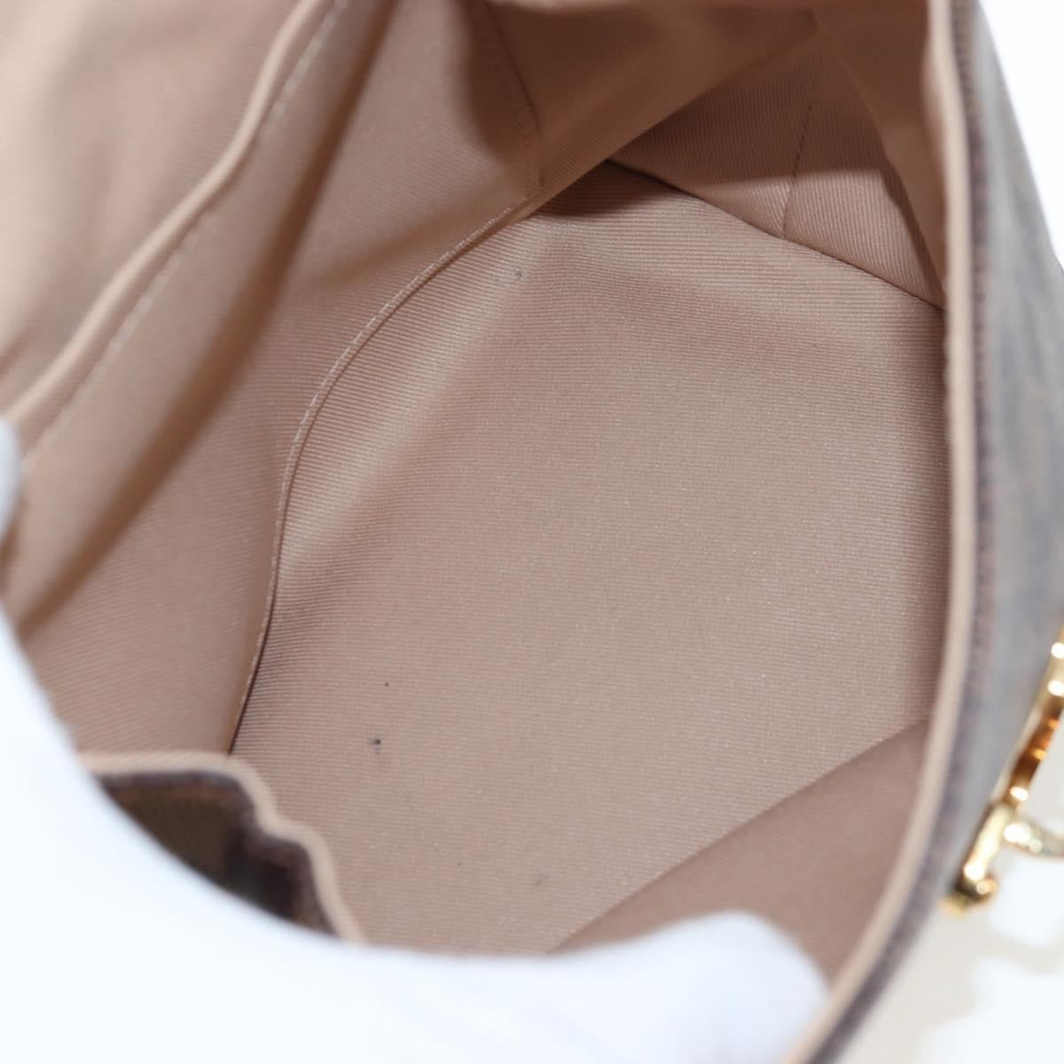 Louis Vuitton Clapton Backpack Damier And Leather Brown Canvas Backpack Bag (Pre-Owned)