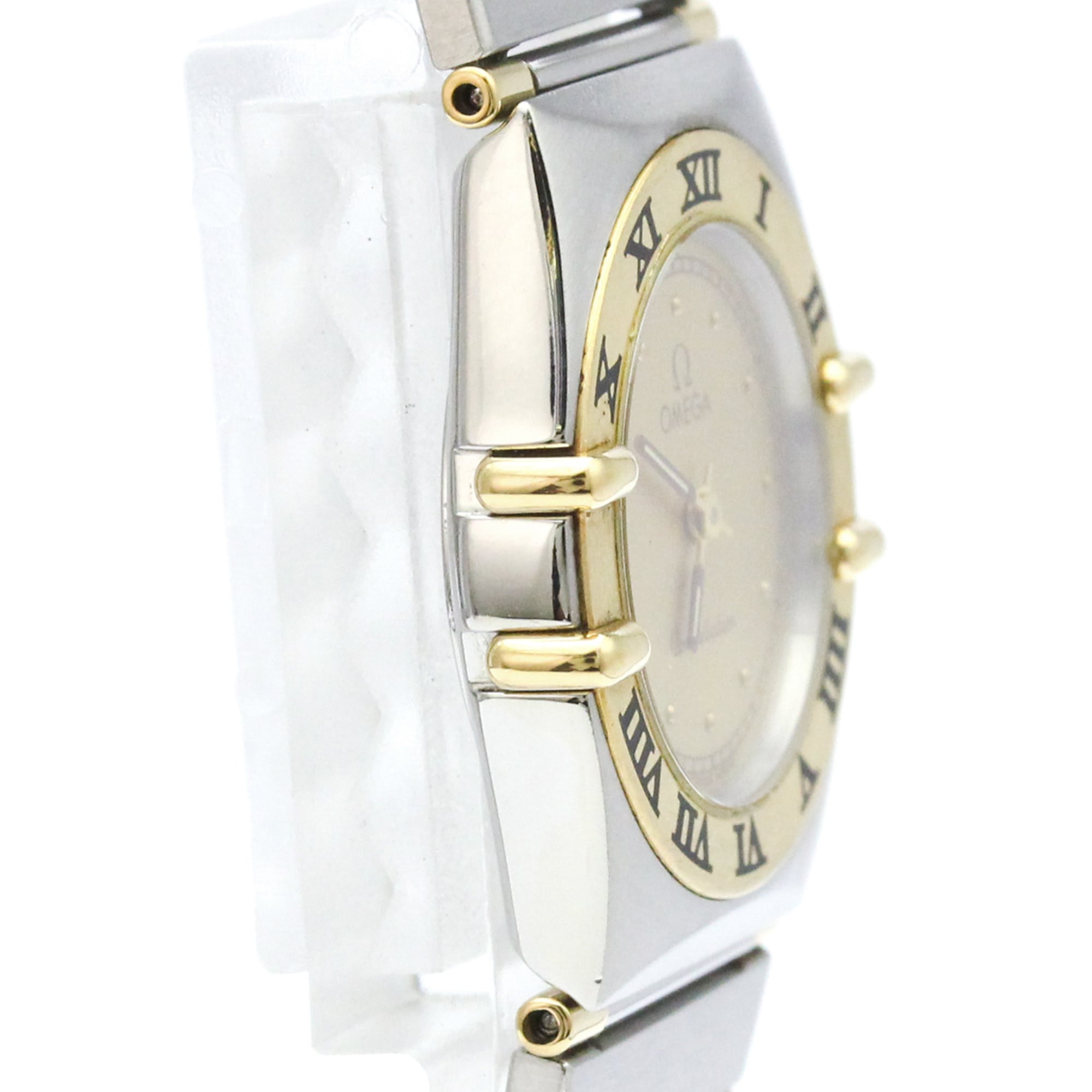 Omega Constellation Quartz Stainless Steel And Yellow Gold Watch (Pre-Owned)
