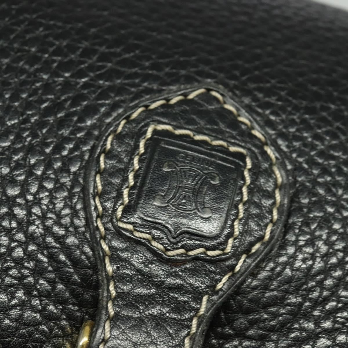 Celine Vintage Leather Black Leather Shoulder Bag Bag (Pre-Owned)