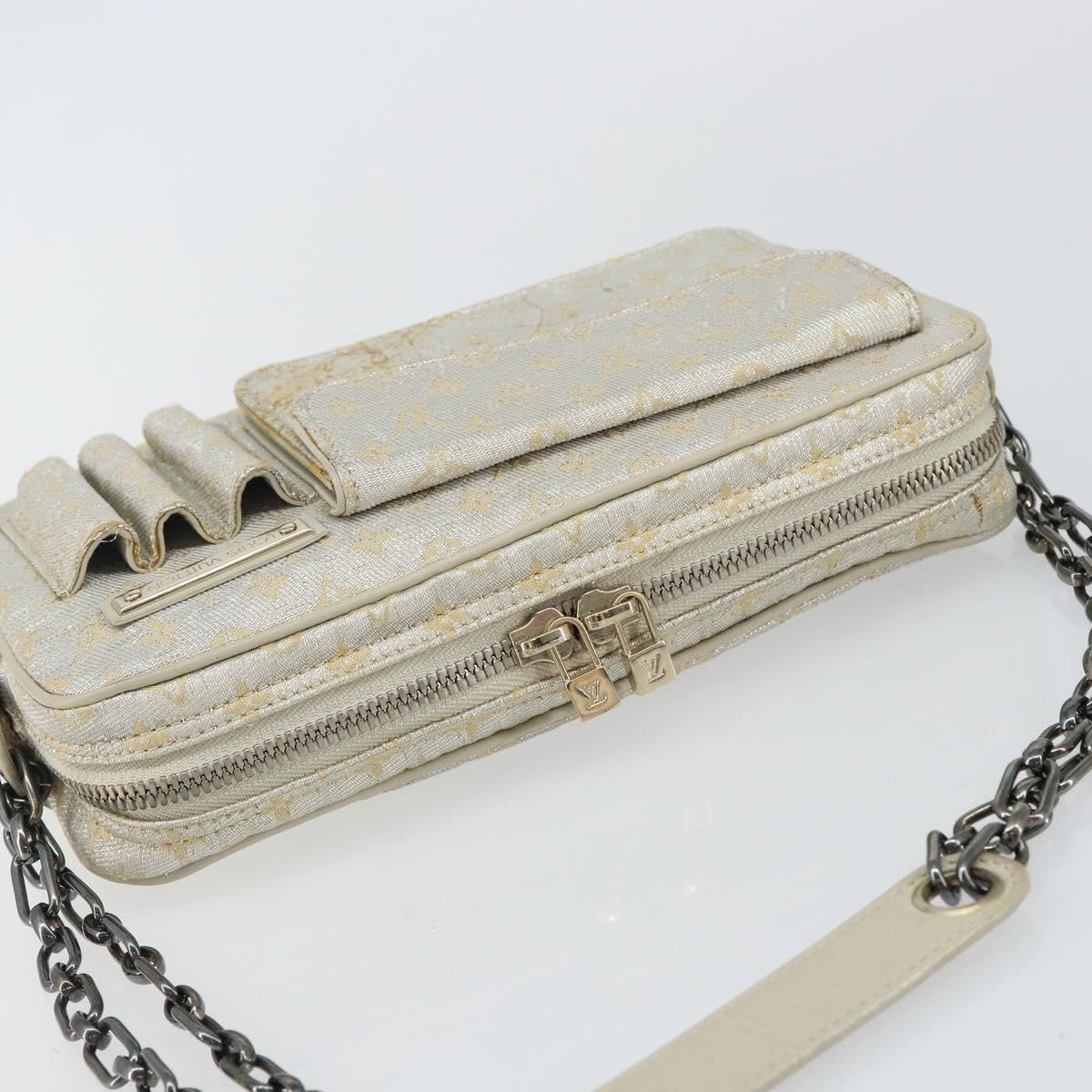 Louis Vuitton Mckenna Mini Lin Gold Canvas Bag (Pre-Owned)