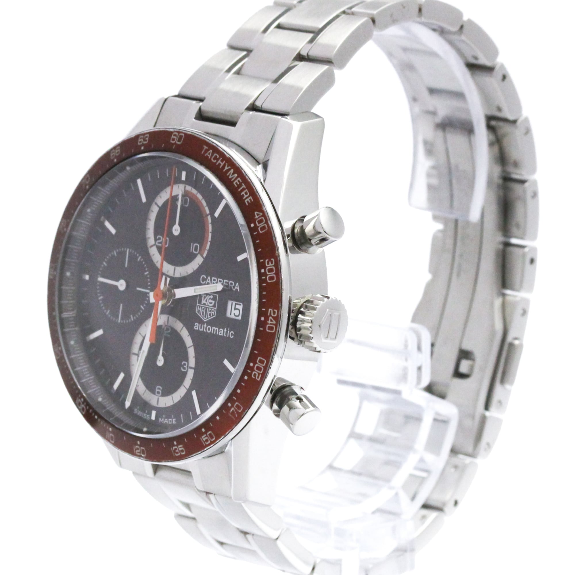 Tag Heuer Carrera Chronograph Automatic Stainless Steel Watch (Pre-Owned)