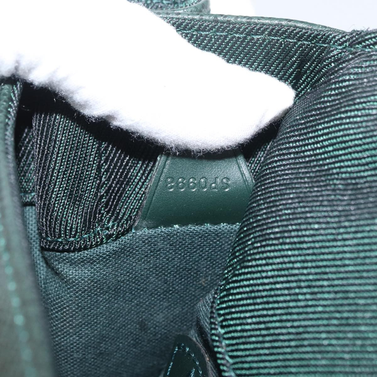 Louis Vuitton Cassiar Taiga Leather Green Leather Backpack Bag (Pre-Owned)