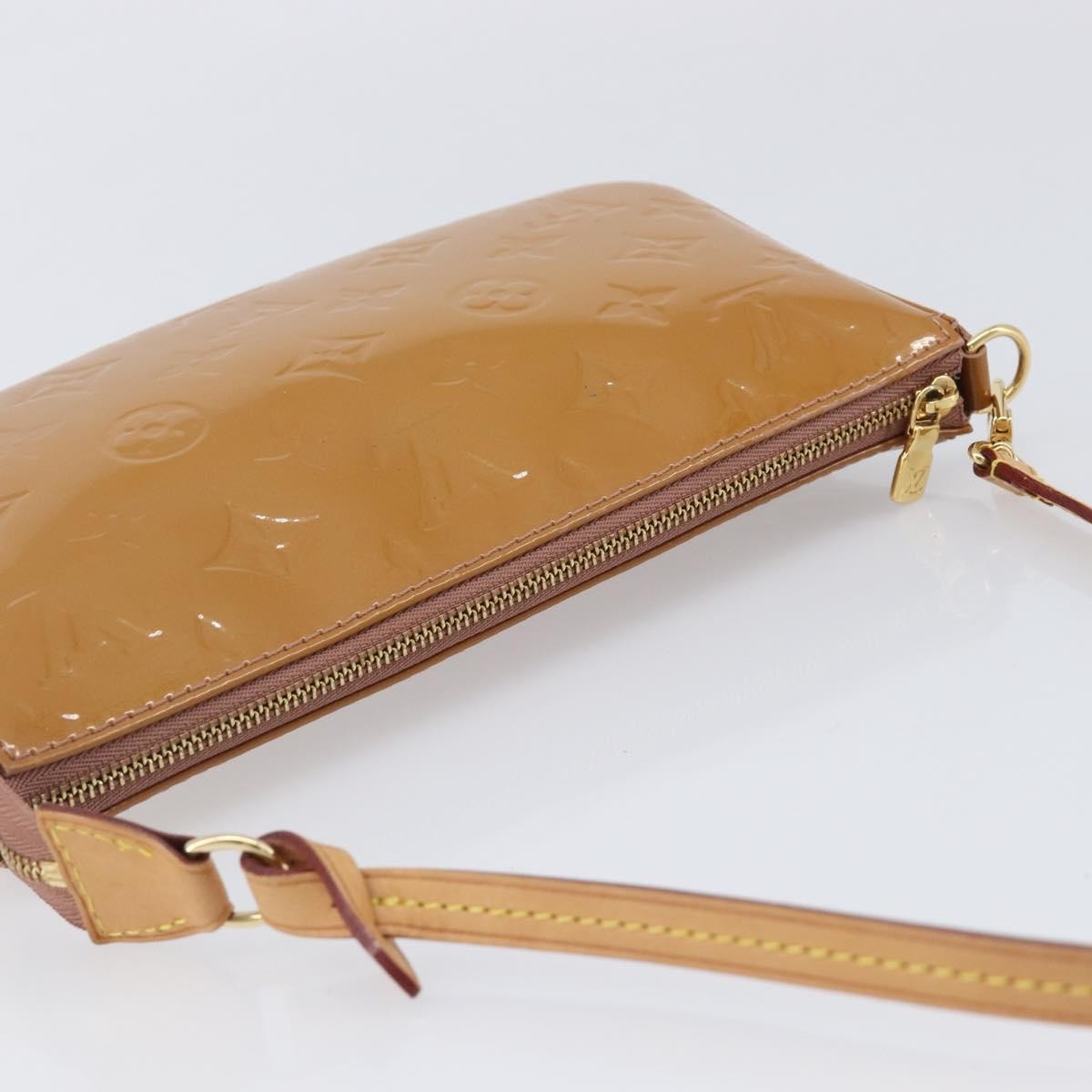 Louis Vuitton Pochette Accessoires Nm Monogram Vernis Brown Patent_Leather Clutche & Pouche Bag (Pre-Owned)