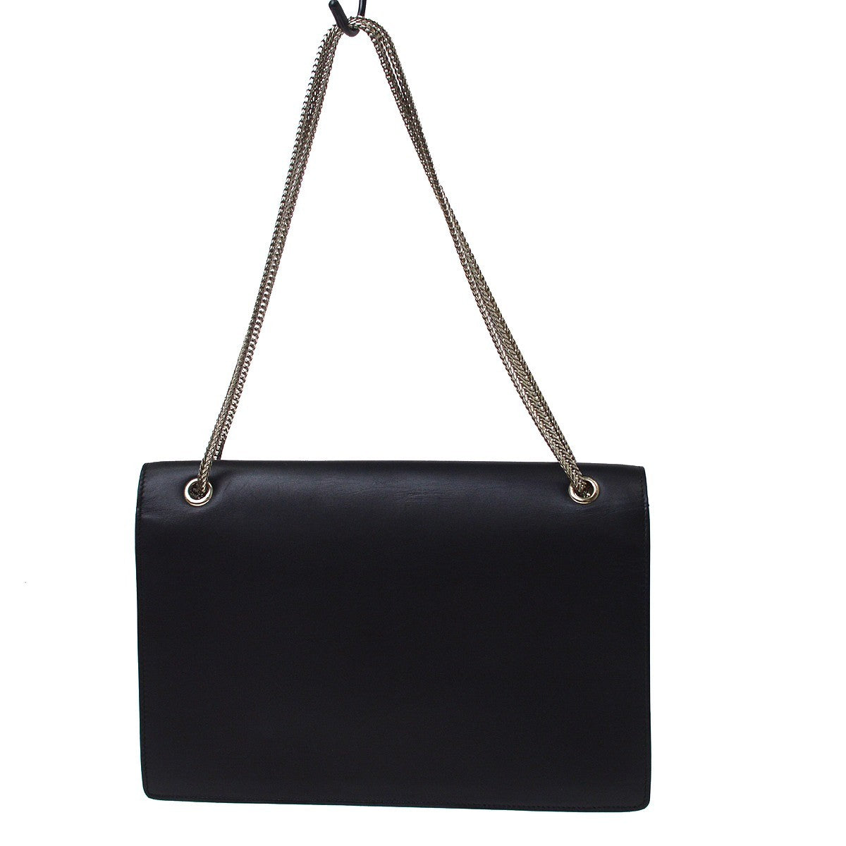 Saint Laurent Betty Leather Black Leather Handbag (Pre-Owned)