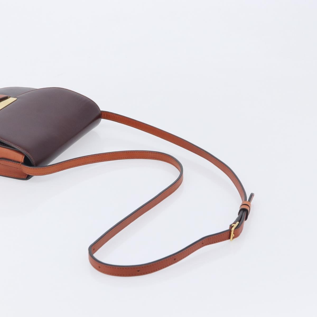 Celine Trotteur Calfskin Brown Leather Crossbody Bag Bag (Pre-Owned)