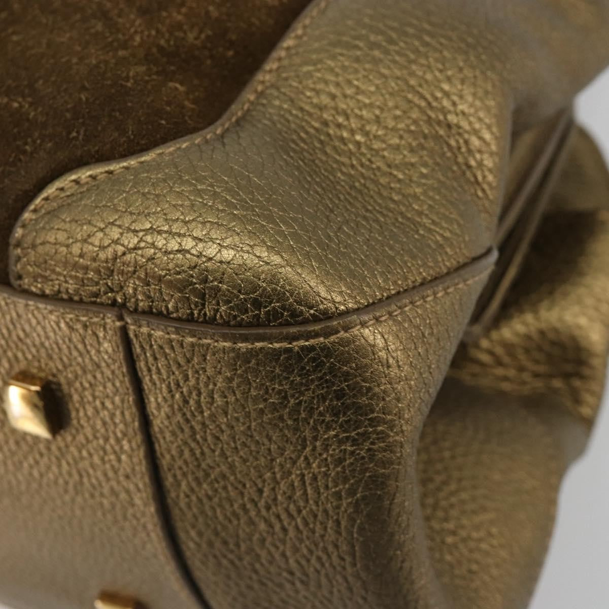 Cartier Chain Ladonia Shoulder Leather Gold Suede Tote Bag Bag (Pre-Owned)