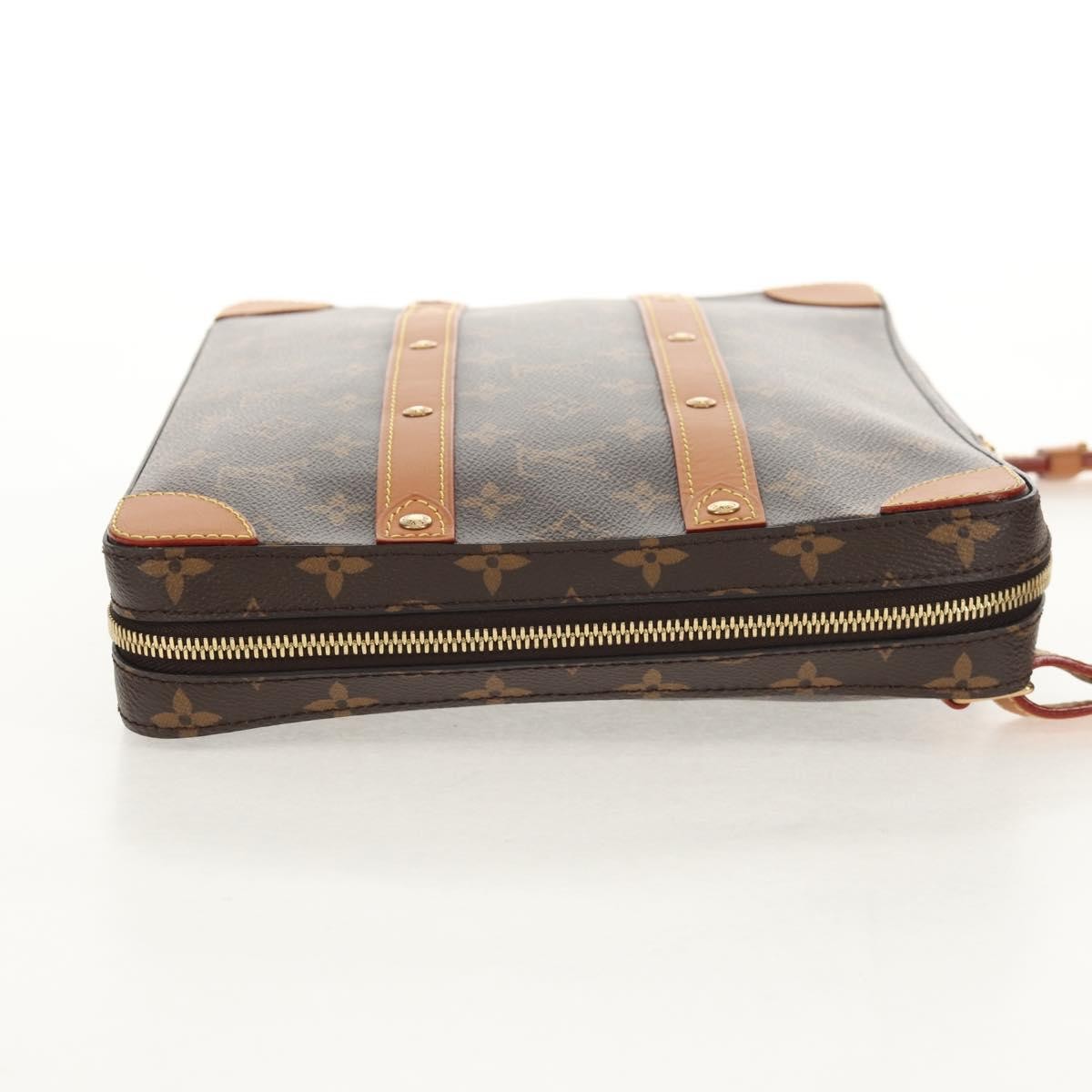 Louis Vuitton Soft Trunk Messenger Monogram Canvas Brown Canvas Shoulder Bag Bag (Pre-Owned)