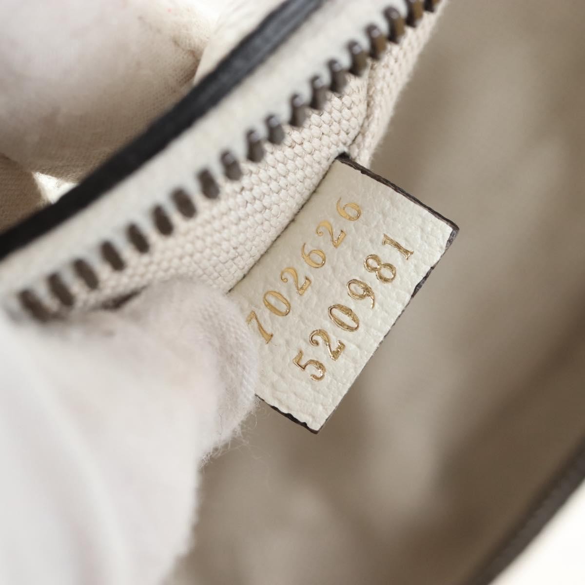 Gucci X Adidas Ophidia Round Leather White Leather Crossbody Bag Bag (Pre-Owned)