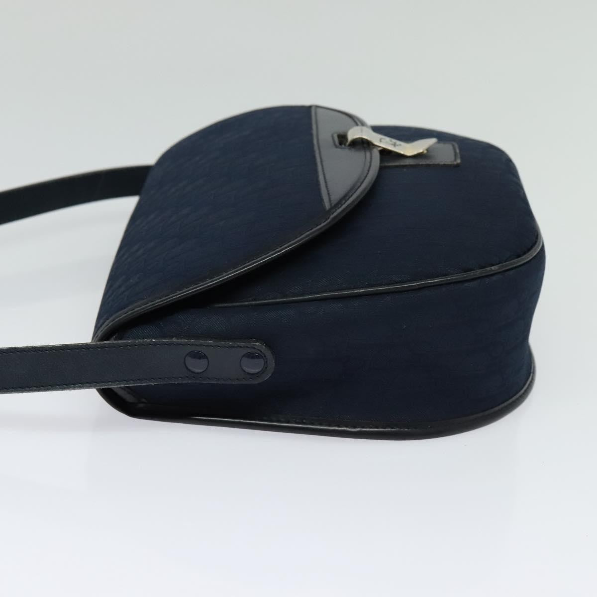 Christian Dior Vintage Trotter Canvas Navy Canvas Shoulder Bag Bag (Pre-Owned)